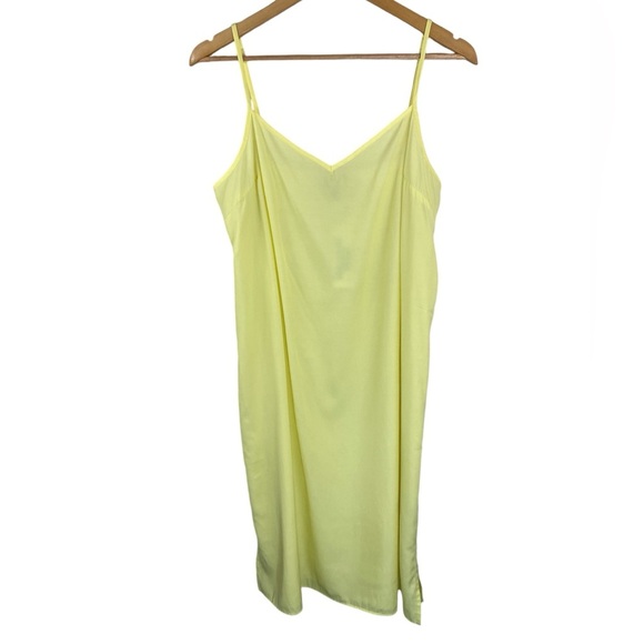 Urban Outfitters Midi Slip Dress Yellow Size L NWT - Picture 3 of 7